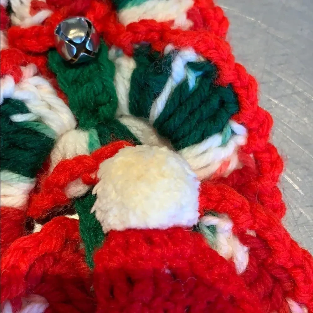 ‎Vtg kitschy Santa face Christmas wall hanging